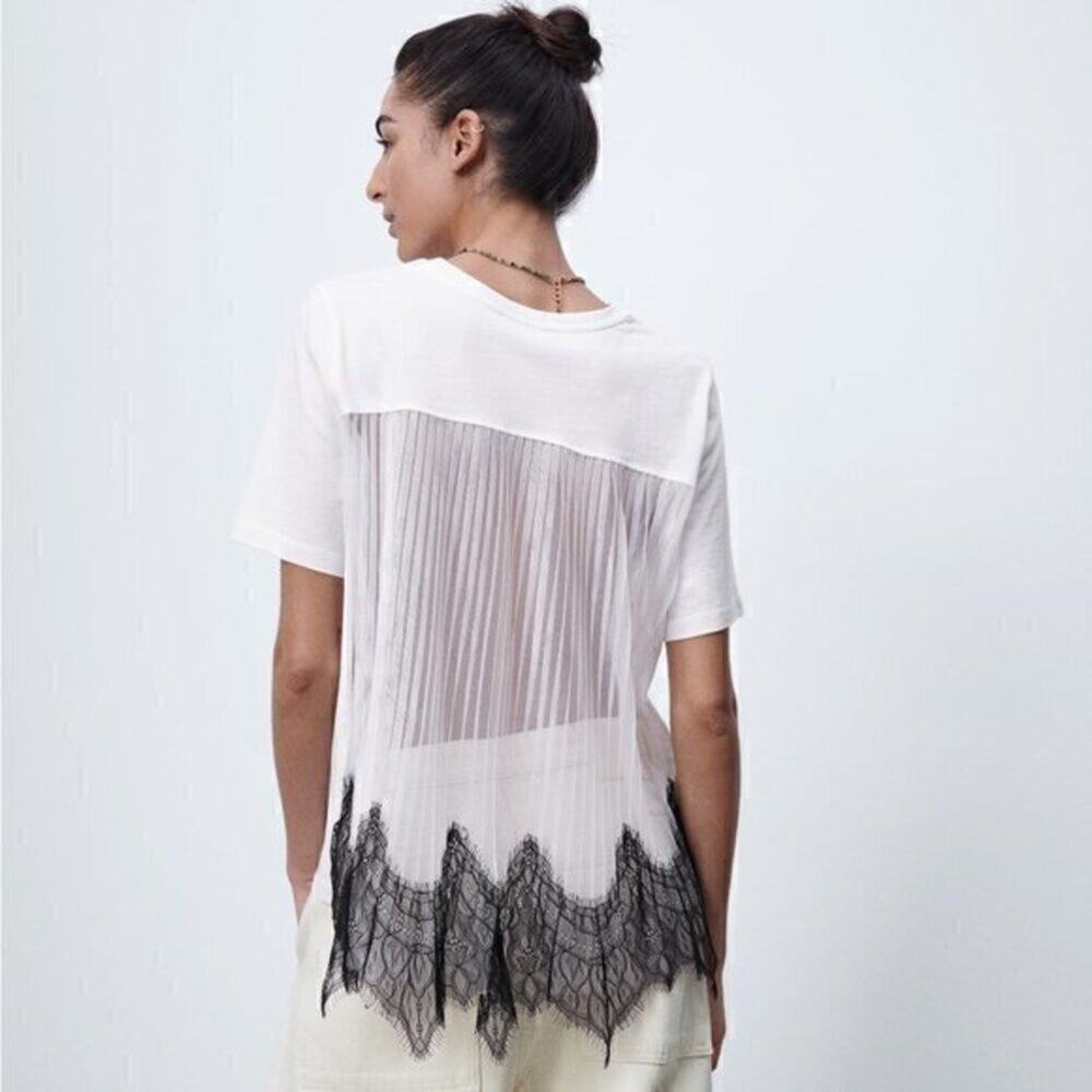 ZARA Shirt with Pleated Back NWT